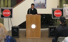 Jose Lemus at Podium