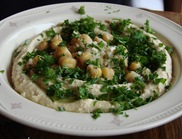 Hummus with parsley