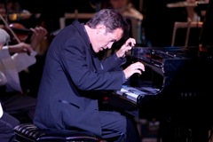 7/31/2010 The Boston Pops Esplanade Orchestra Featuring Michael Chertock on piano, directed by Rob Mounsey perform at Bethel Woods Center for the Arts.  Bethel Woods / MICHAEL D. BLOOM