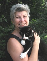 Jannie holding Cookie