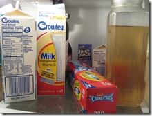 Cling wrap in fridge