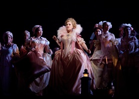 Diana Damrau as Countess Adèle in Rossini’s “Le Comte Ory.”
Photo: Marty Sohl/Metropolitan Opera

Taken during the rehearsal at the Metropolitan Opera in New York City on March 21, 2011. 