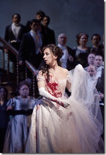 Natalie Dessay as the title role of Donizetti's "Lucia di Lammermoor." Photo: Ken Howard/Metropolitan Opera  Taken on February 18, 2011 at the Metropolitan Opera in New York City.