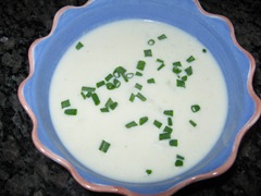 Cream of cauliflower and cheddar soup