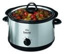 Crock pot with food