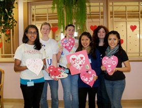 Key Clubers & Mrs. Carnesi - Valentines 1
