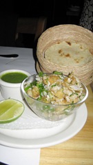 Fish salpicon with homemade tortillas