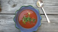 Bright red cold Tomato Soup summer 2012_reduced image