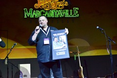 Paul accepting Reporter of Year Award 2013