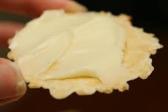 Cracker with brie