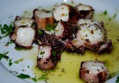 Grilled octopus