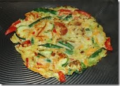 13. Japanese pancake with scallions and octopus